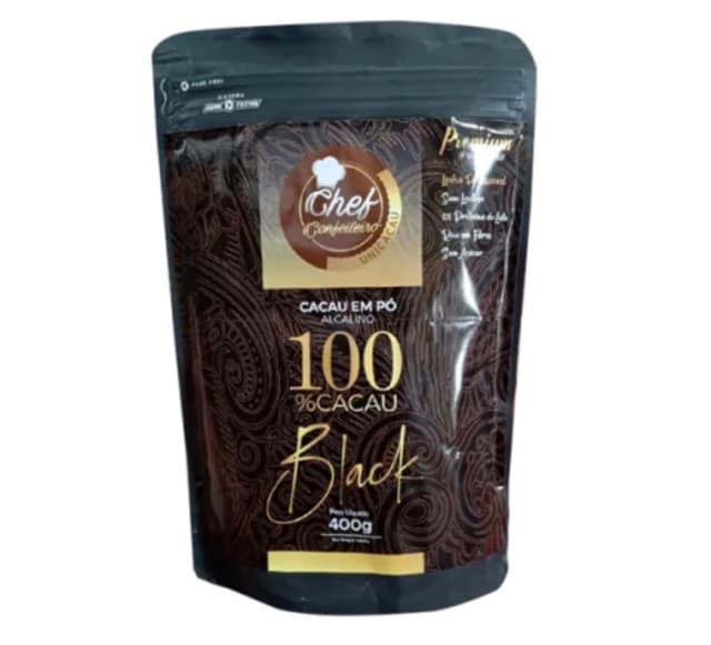 CACAU EM PÓ BLACK 100% CHEF CONFEITEIRO